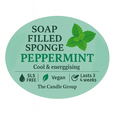 Peppermint Essential Oil Smooth Soap Sponge
