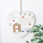 Life on the road hanging heart sign