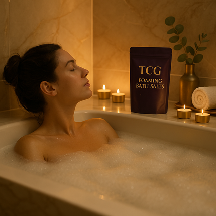 Lavender Essential Oil Foaming Bath Salts -450g