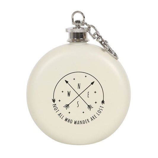 Happy camper hip flask