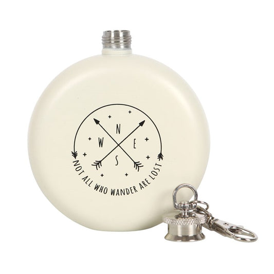 Happy camper hip flask