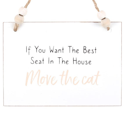 Move the cat hanging sign