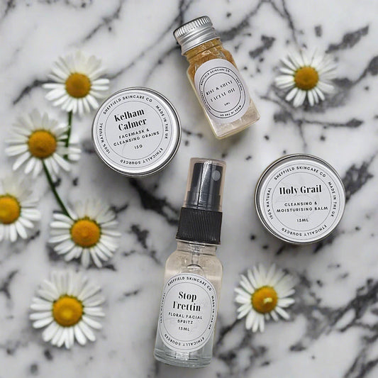 Calming mini facial set