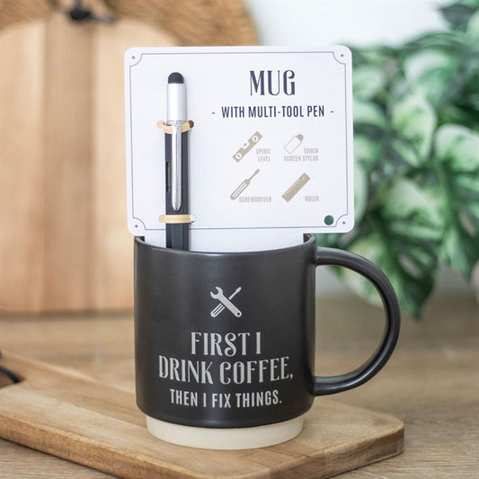 First i drink coffee mug and gift set