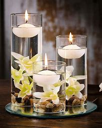 6 Small Floating Candles