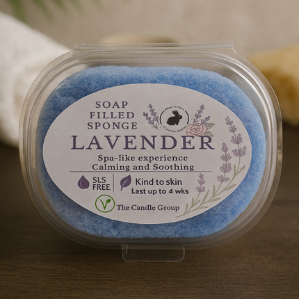 Lavender Essential Oil Exfoliating Soap Sponge