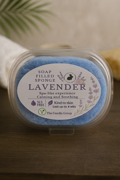 Lavender Essential Oil Exfoliating Soap Sponge