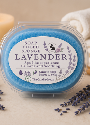 Lavender Essential Oil Exfoliating Soap Sponge