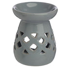 Lattice Ceramic Oil Burner Smokey Grey