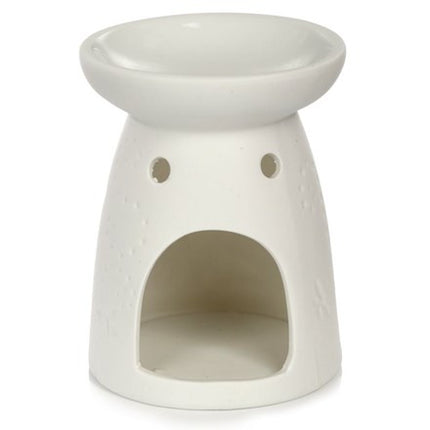 Butterfly and Moth Embossed Ceramic Oil Burner