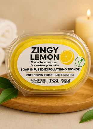 Lemon Essential Oil Smooth Soap Sponge