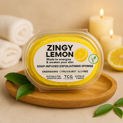 Lemon Essential Oil Smooth Soap Sponge